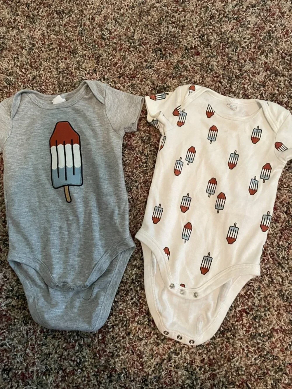 Fourth of July onesie set